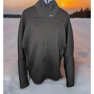 Nike Sphere Thermal Jacket Black Men Size Large Lab Tech Shield Vintage Full Zip